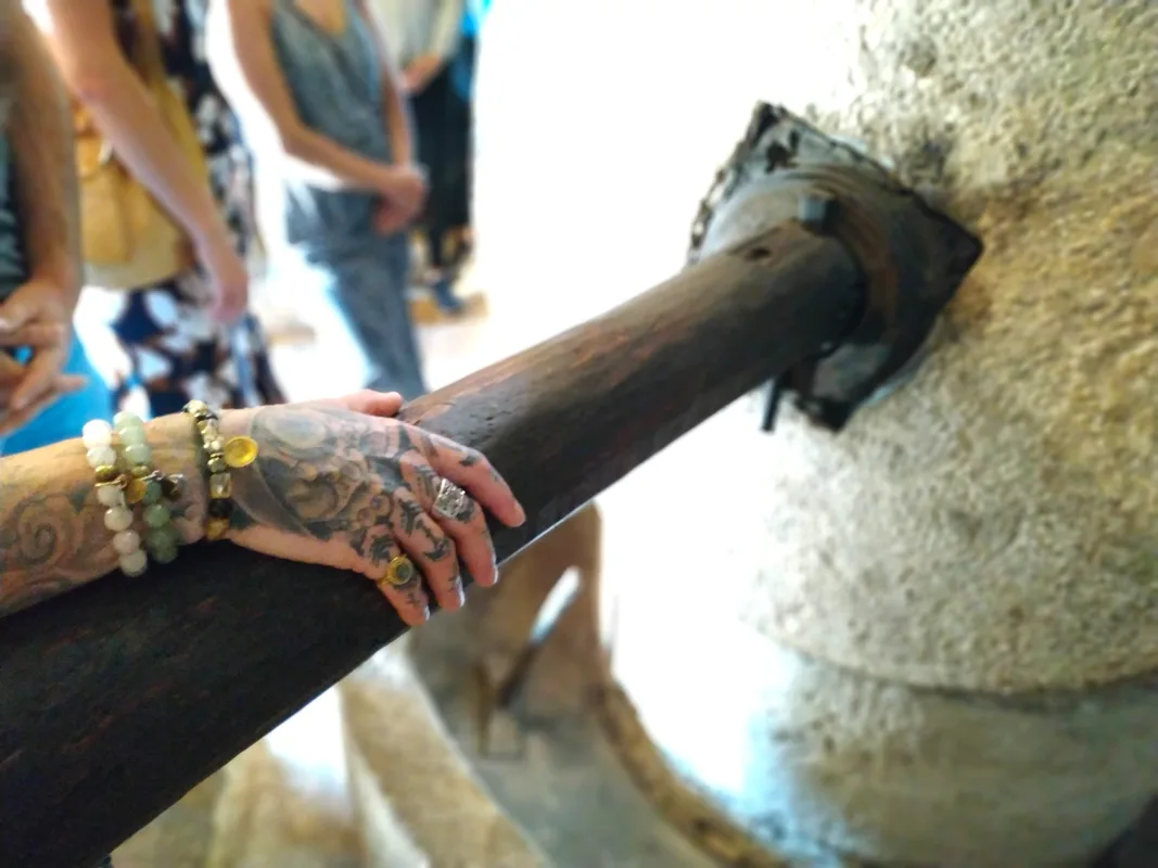Traditional olive press at the Olive Oil Museum, Brač Island