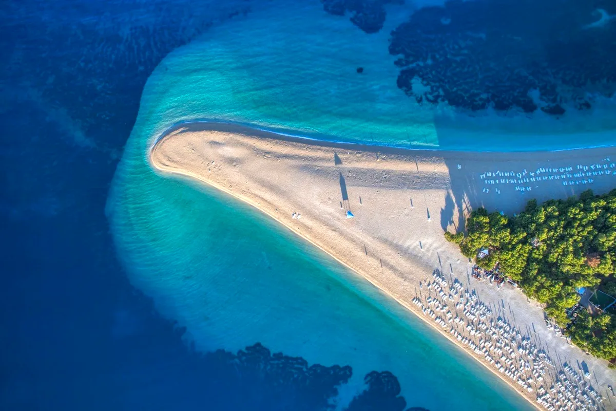 Zlatni Rat beach on Brač Island, yoga retreat Croatia