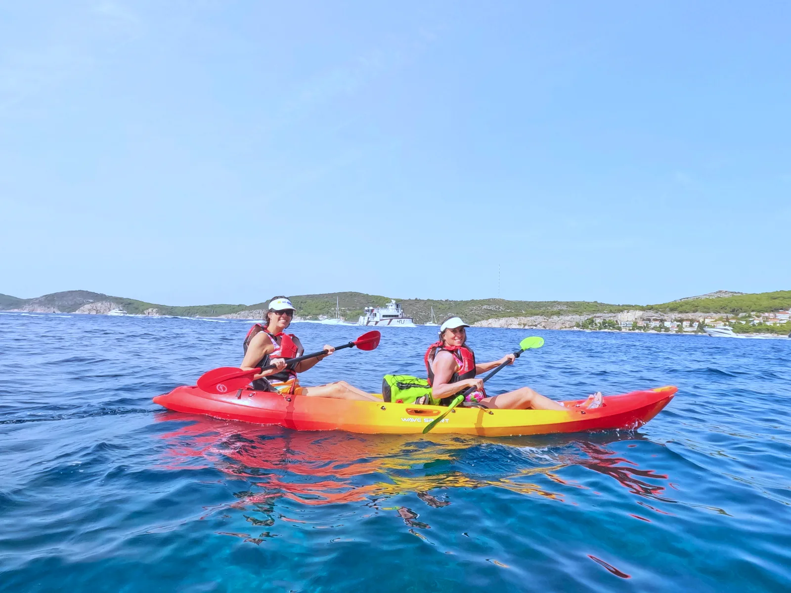 Sea kayaking in the Pakleni Archipelago, Hvar, Croatia