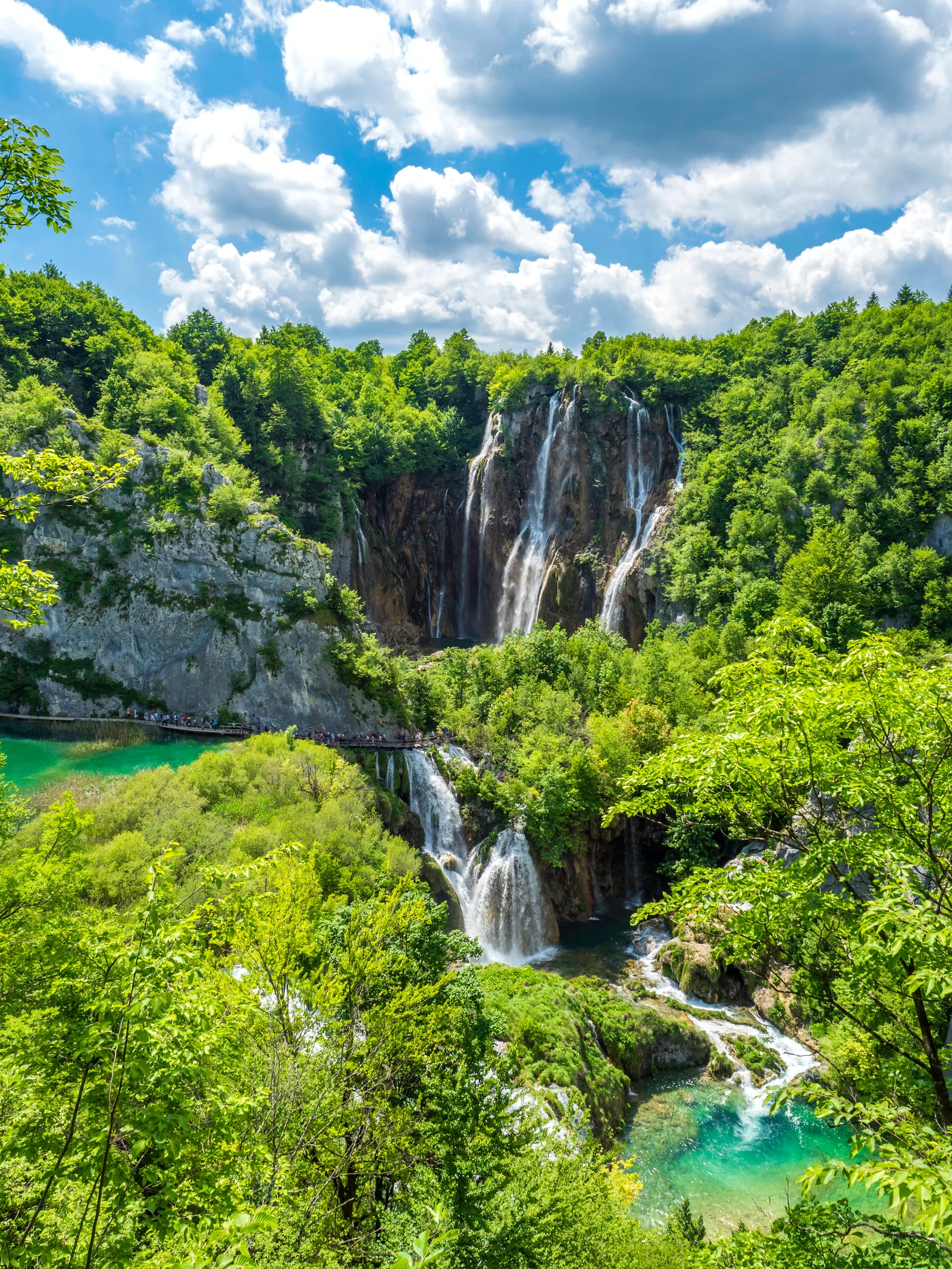 The Great Waterfall (Veliki Slap) at Plitvice Lakes National Park, Croatia