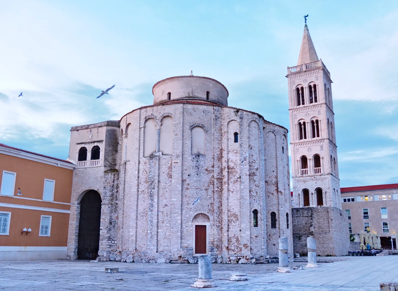 St Donatus church and the Roman forum in Zadar old town, Croatia