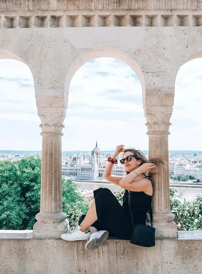 View over Budapest from Fisherman's Bastion during the private walking tour