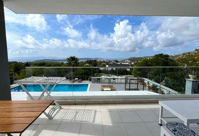 Rooftop terrace and pool with a panoramic sea view at B&B Dela, Hvar Town, Croatia