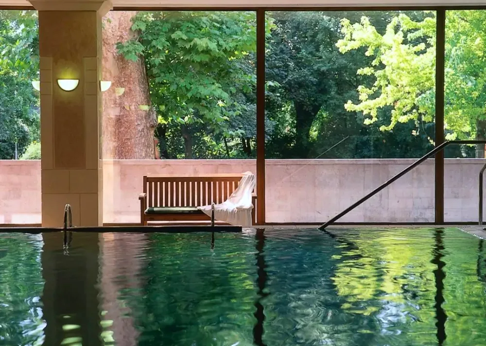 Indoor thermal pool at Ensana Thermal Margaret Hotel, Budapest