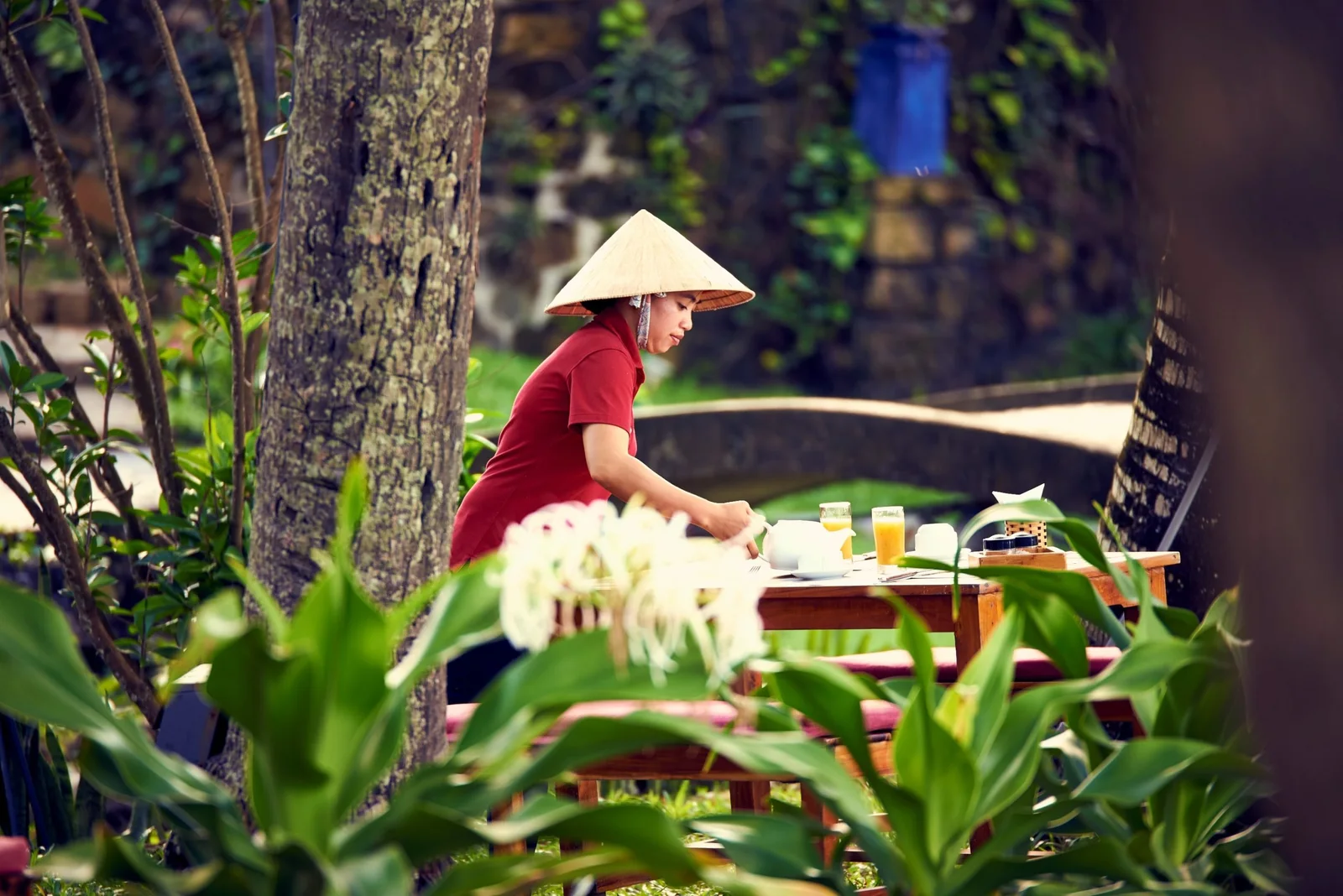 Tropical garden grounds at Cassia Cottage, Phu Quoc, Vietnam