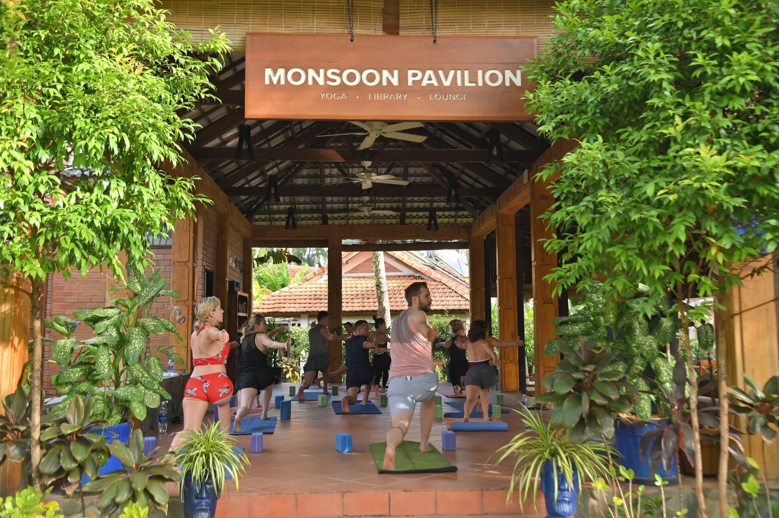 Open-air yoga shala at Cassia Cottage, Phu Quoc, Vietnam