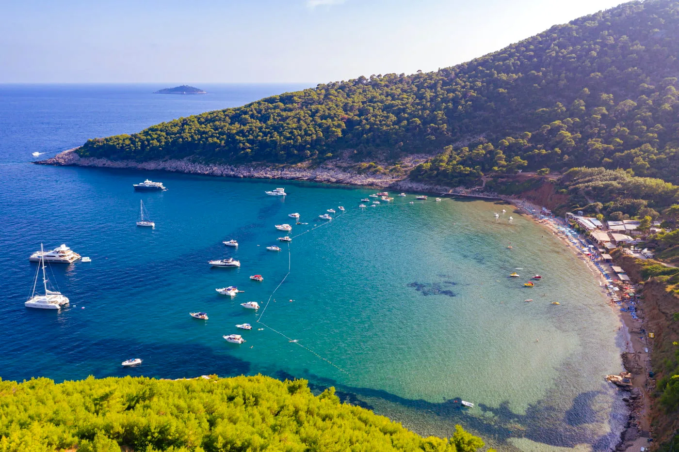 Šunj sandy beach on Lopud Island, Croatia — Green Yogi Traveler retreat