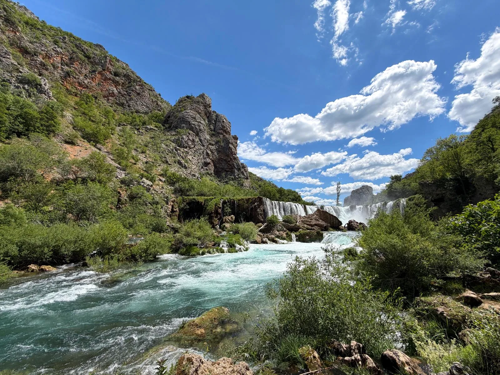 Turquoise river and waterfalls in a Croatian canyon — Best of Croatia retreat